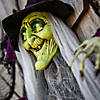 4 Ft. Hanging Animated Witch with Green Eyes Halloween Decoration Image 3