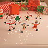 4" Gingerbread Character Brown Vinyl Bendables - 24 Pc. Image 2