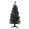 4' Holographic Brown Slim Artificial Tinsel Christmas Tree - Unlit Image 1