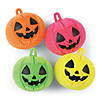 4" Light-Up Jack-O'-Lantern Puffer Ball Vinyl YoYos - 12 Pc. Image 3