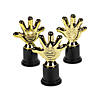 4" Mini Happy High Five Gold & Black Plastic Trophies - 12 Pc. Image 1