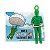 4" Mini Paratrooper Valentine Exchanges with Card for 24 Image 1
