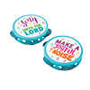 4" Mini Religious Blue Plastic Tambourines &amp;#8211; 12 Pc. Image 1