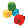 4" Mini Stuffed Red, Yellow, Green and Blue  Pixel Pals - 12 Pc. Image 1