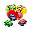 4" Monster Truck-Filled Plastic Easter Eggs - 12 Pc. Image 1