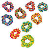 4" Multicolor Polyester Scrunchie Assortment Kit - 36 Pc. Image 1