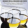4 oz. Clear Stemless Plastic Mini Goblets (48 Goblets) Image 4