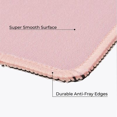 4 Pack Computer Mouse Pad Mousepad with Stitched Edges, Rose Gold 11" x 8.7" Image 2