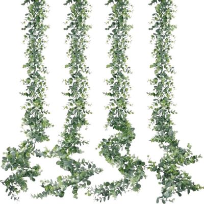 4 Pack Faux Eucalyptus Greenery Garland Image 1