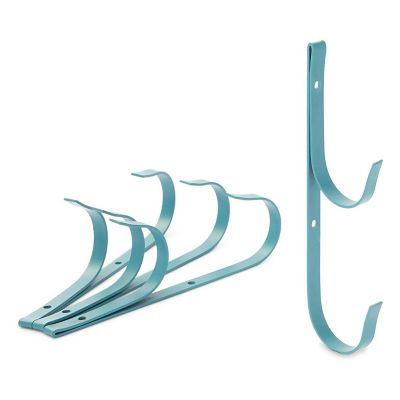 4 Pack Pole Hangers Pools, Lightweight Garden Tools , Blue, 8.25" Image 1