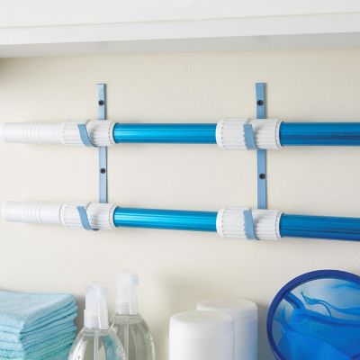 4 Pack Pole Hangers Pools, Lightweight Garden Tools , Blue, 8.25" Image 2