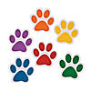 4" Paw Print-Shaped Cardstock Bulletin Board Cutouts - 48 Pc. Image 1