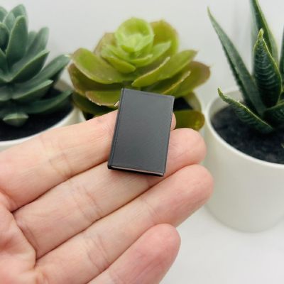4 Pcs 3D Black Book Charms Image 1