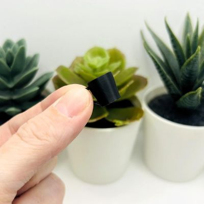 4 Pcs 3D Black Coffee Cup Charms Image 3