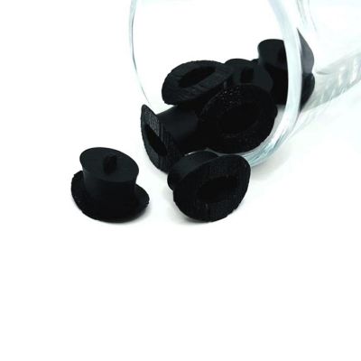 4 Pcs 3D Black Top Hat Charms Image 1