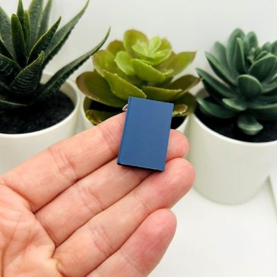 4 Pcs 3D Blue Book Charms Image 1
