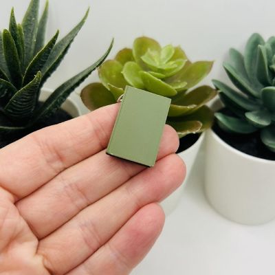 4 Pcs 3D Green Book Charms Image 1
