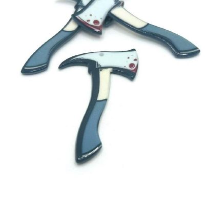 4 Pcs Acrylic Bloody Axe Pendants Image 1