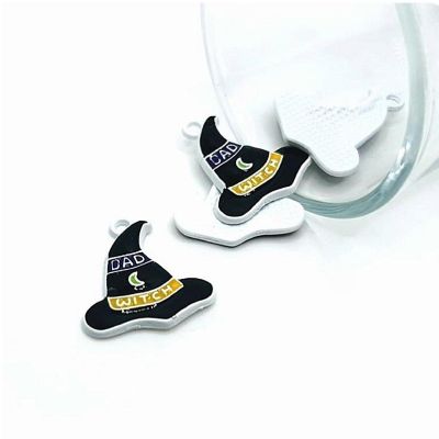 4 Pcs Bad Witch Halloween Charms Image 1