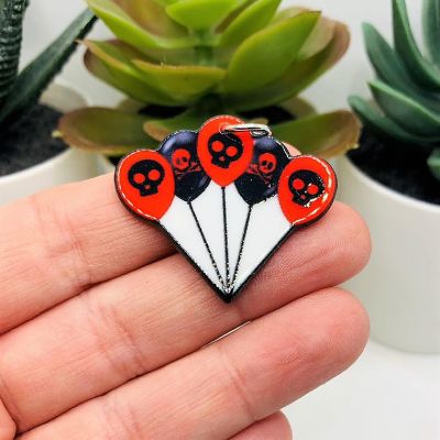 4 Pcs Birthday Balloons Charms Image 1