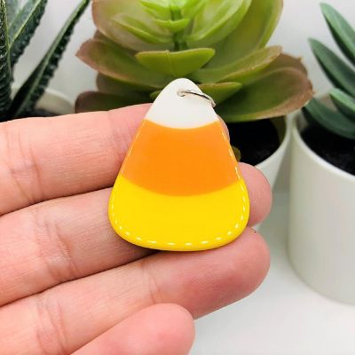 4 Pcs Candy Corn Pendants Image 1