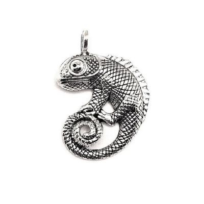 4 Pcs Chameleon Pendant Charms Image 1