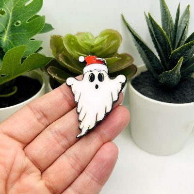 4 Pcs Christmas Ghost Pendant Charms Image 1