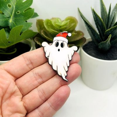 4 Pcs Christmas Ghost Pendant Charms Image 2