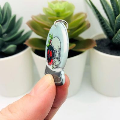 4 Pcs Christmas Snow Globe Charms Image 3