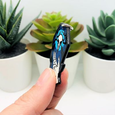 4 Pcs Coffin with Raven Skull Charms Image 2