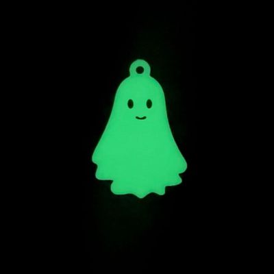 4 Pcs Cute Glow Ghost Charms Image 1