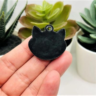 4 Pcs Cute PVC Plastic Cat Pendant Image 2