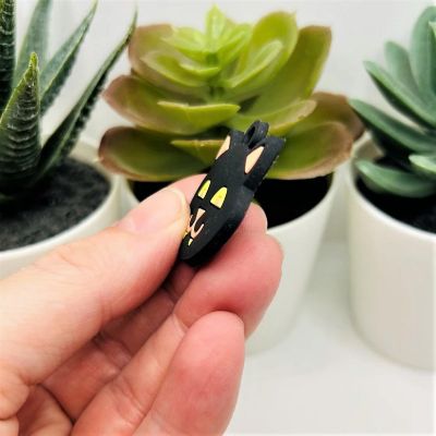 4 Pcs Cute PVC Plastic Cat Pendant Image 3