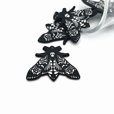 4 Pcs Deaths Head Moth Charms Image 1
