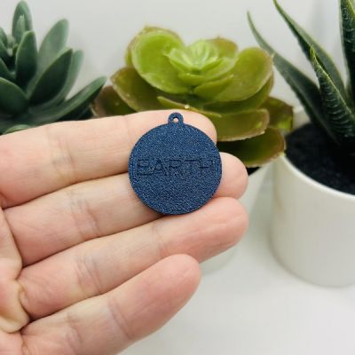 4 Pcs Earth World Globe Charms Image 2