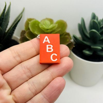 4 Pcs English Teacher Book Keychains Image 1