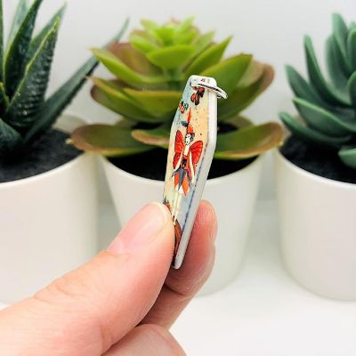 4 Pcs Fall Coffin Butterfly Fairy Charm Image 2