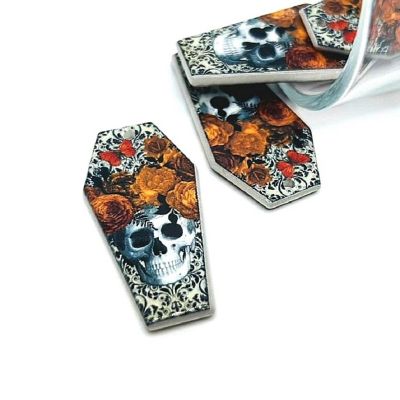 4 Pcs Fall Dia De Los Muertos Charms Image 1