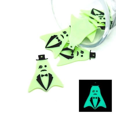 4 Pcs Fancy Male Glow Ghost Charms Image 1