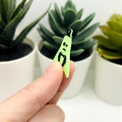4 Pcs Fancy Male Glow Ghost Charms Image 3