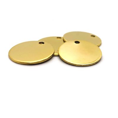 4 Pcs Gold Plated Stamping Tag Blanks Image 1
