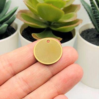 4 Pcs Gold Plated Stamping Tag Blanks Image 1