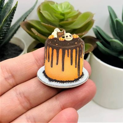 4 Pcs Halloween Cake Charms Image 1