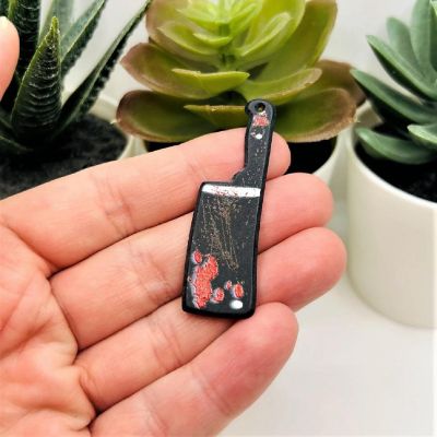 4 Pcs Halloween Cleaver Pendants Image 1