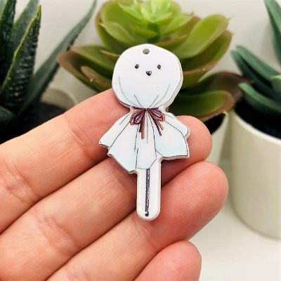 4 Pcs Halloween Ghost Lollipop Charms Image 2