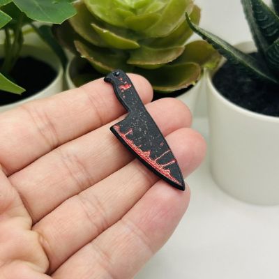 4 Pcs Halloween Knife Pendants Image 1