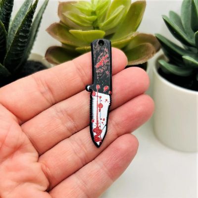 4 Pcs Halloween Knife Pendants Image 2