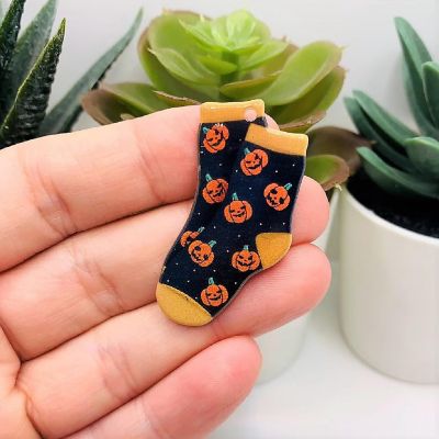 4 Pcs Halloween Socks Charms Image 1