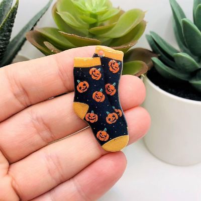 4 Pcs Halloween Socks Charms Image 2
