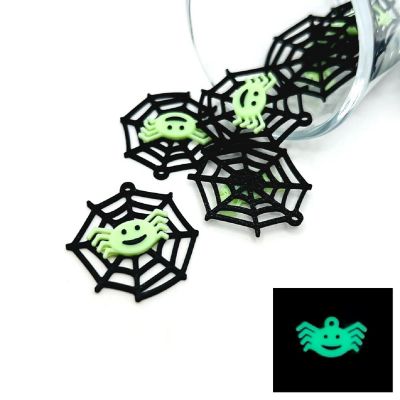 4 Pcs Halloween Spider Web Charms Image 1